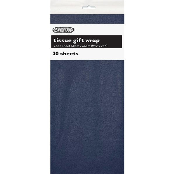 Tissue Paper - True Navy Blue (10 Sheets) - The Party Marketplace
