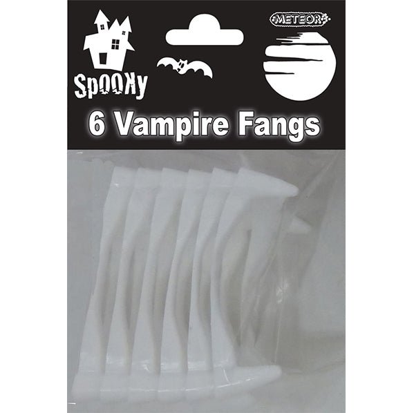 Vampire Fangs/Teeth (Pack of 6) - The Party Marketplace