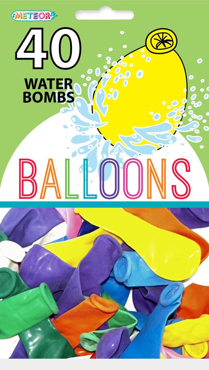 Waterbombs - Assorted Colours (Pack of 40) - The Party Marketplace