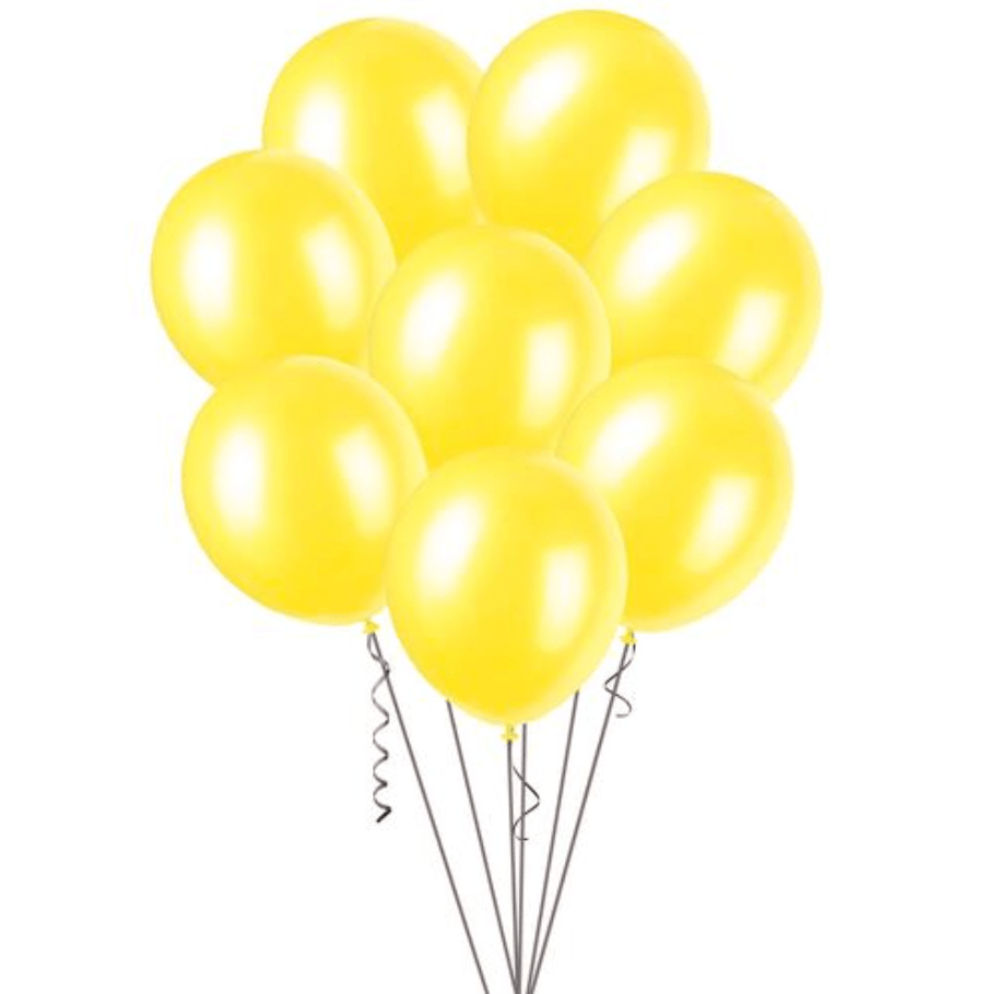 Yellow Decorator Balloons 30cm (Pack of 100) - The Party Marketplace