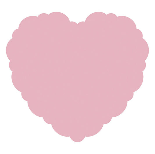 Heart Shaped Scalloped Edge Paper Placemats (Pack of 8)