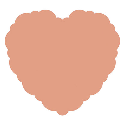 Heart Shaped Scalloped Edge Paper Placemats (Pack of 8)