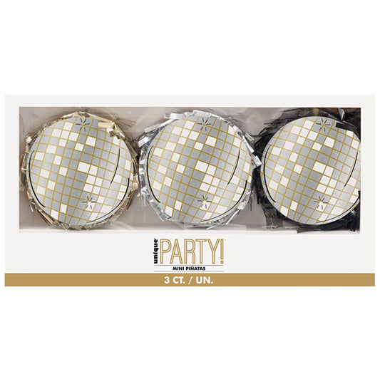 Mini Piñata - Disco Balls (Pack of 3)