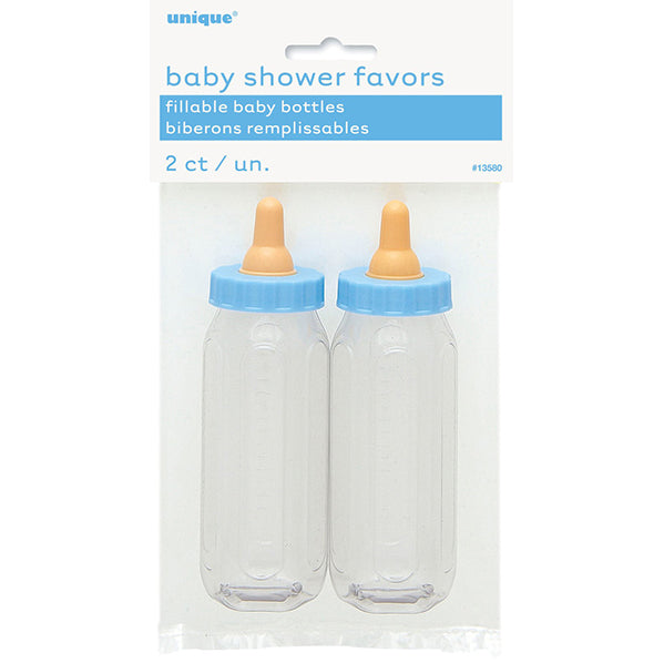 2 Baby Bottles - Blue (13cm)