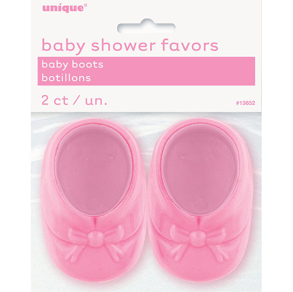 Baby Boots 7.5cm - Pink (Pack of 2)