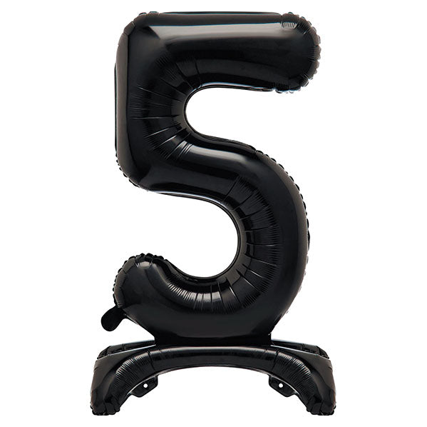 Black "5" Giant Standing Numeral Foil Balloon (76cm)