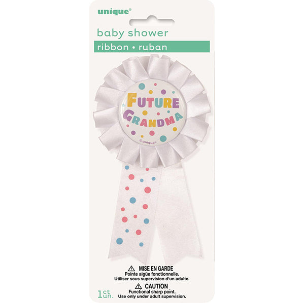 "Future Grandma" Award Ribbon - White