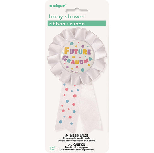 "Future Grandma" Award Ribbon - White