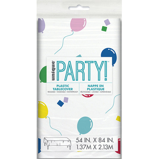 Vibrant Birthday Printed Tablecover 137cm x 213cm