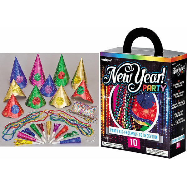 New Year Party Kit - Assorted Colours (for 10)