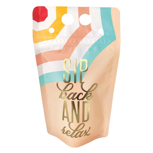 Poolside Summer Drink Pouches - 500ml (Pack of 4)