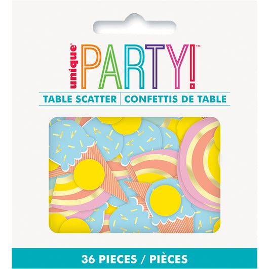 Pastel Ice Cream Table Scatter Pieces (Pack of 36)