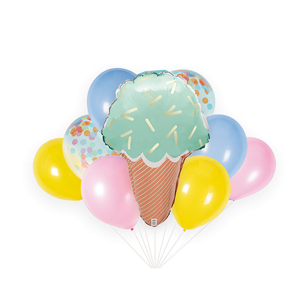 Balloon Bouquet Kit "Pastel Ice Cream" (9 piece set)