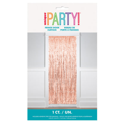 Fringe Door Curtain - Rose Gold