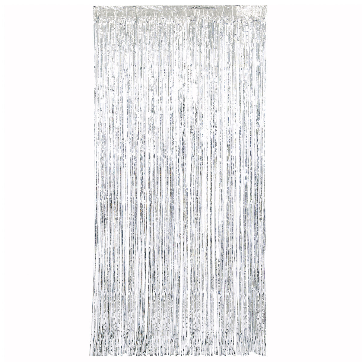 Fringe Door Curtain - Silver