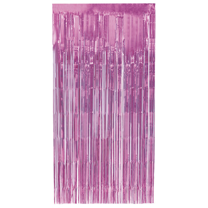 Fringe Door Curtain - Pastel Pink