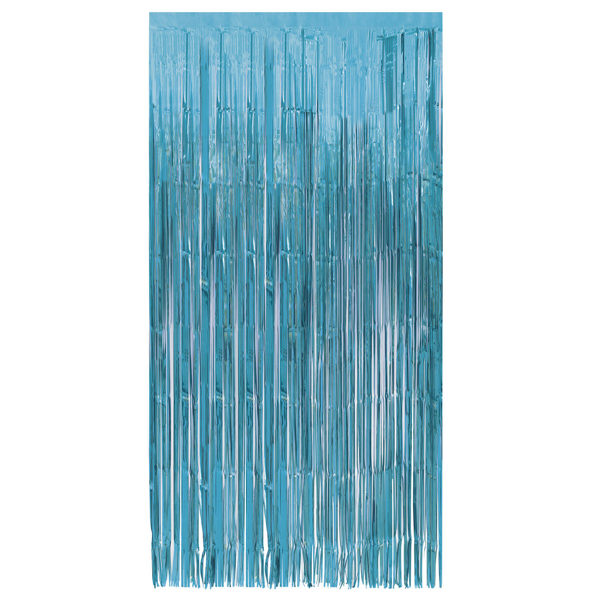 Fringe Door Curtain - Baby Blue