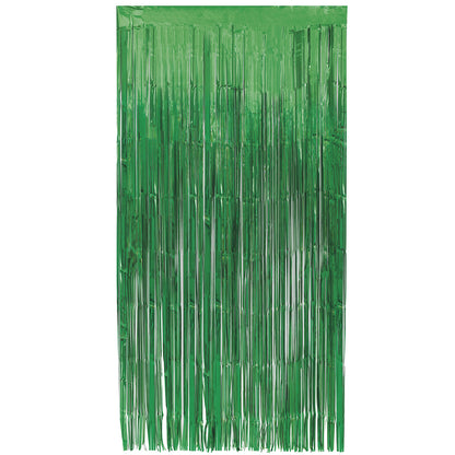 Fringe Door Curtain - Green