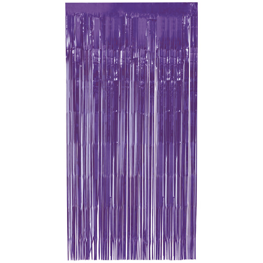 Fringe Door Curtain - Deep Purple