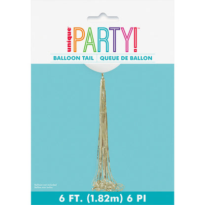 Gold Foil Tassel Balloon Tail 1.82m