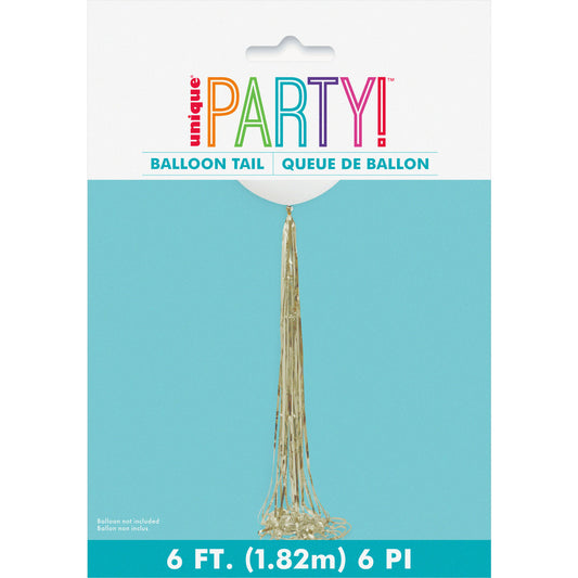 Gold Foil Tassel Balloon Tail 1.82m