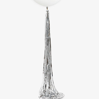 Silver Foil Tassel Balloon Tail 1.82m