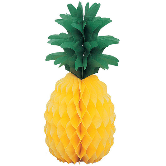 Luau Pineapple Honeycomb Centrepiece 25cm