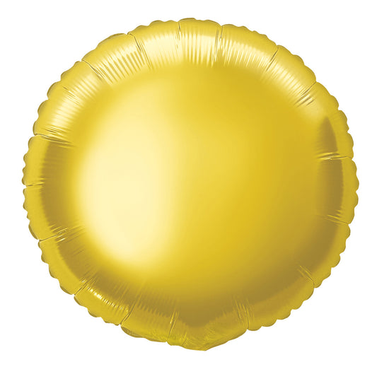 Gold Round Foil Balloon 45cm