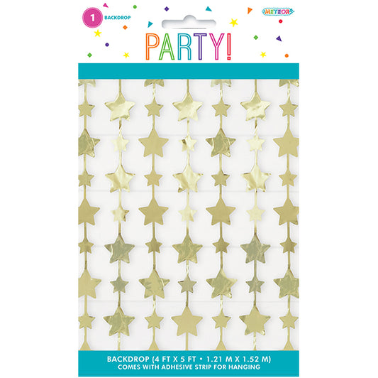 Backdrop Kit - Foil Gold Stars