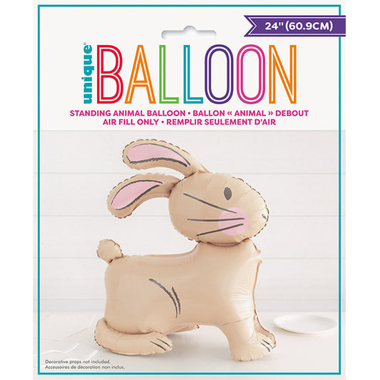 Bunny Standing Foil Balloon 60.9cm