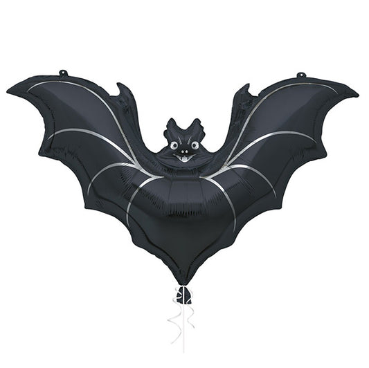 Giant Black Bat Foil Balloon 81.2cm