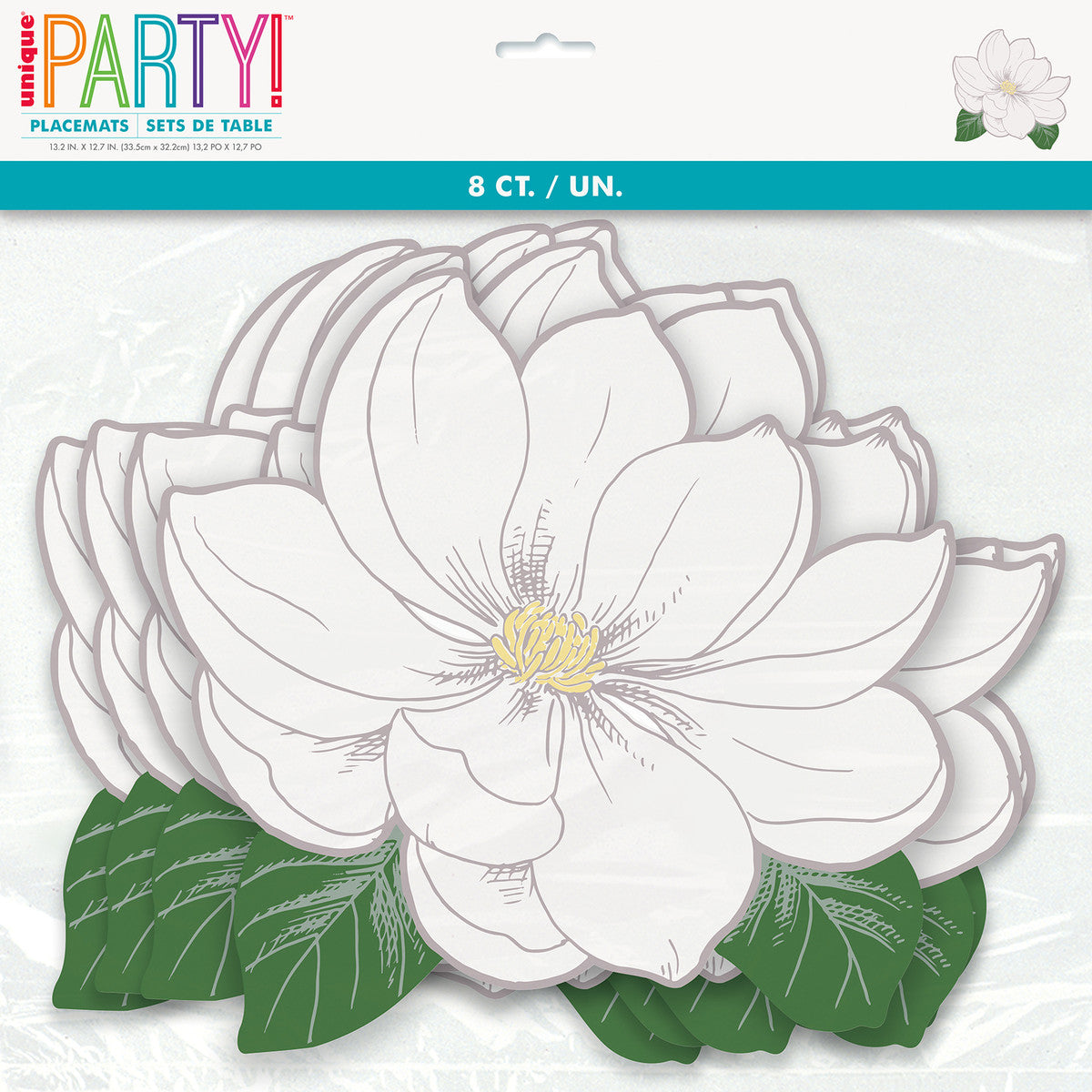 Garden Party Flower Shaped Placemats (Pack of 8)