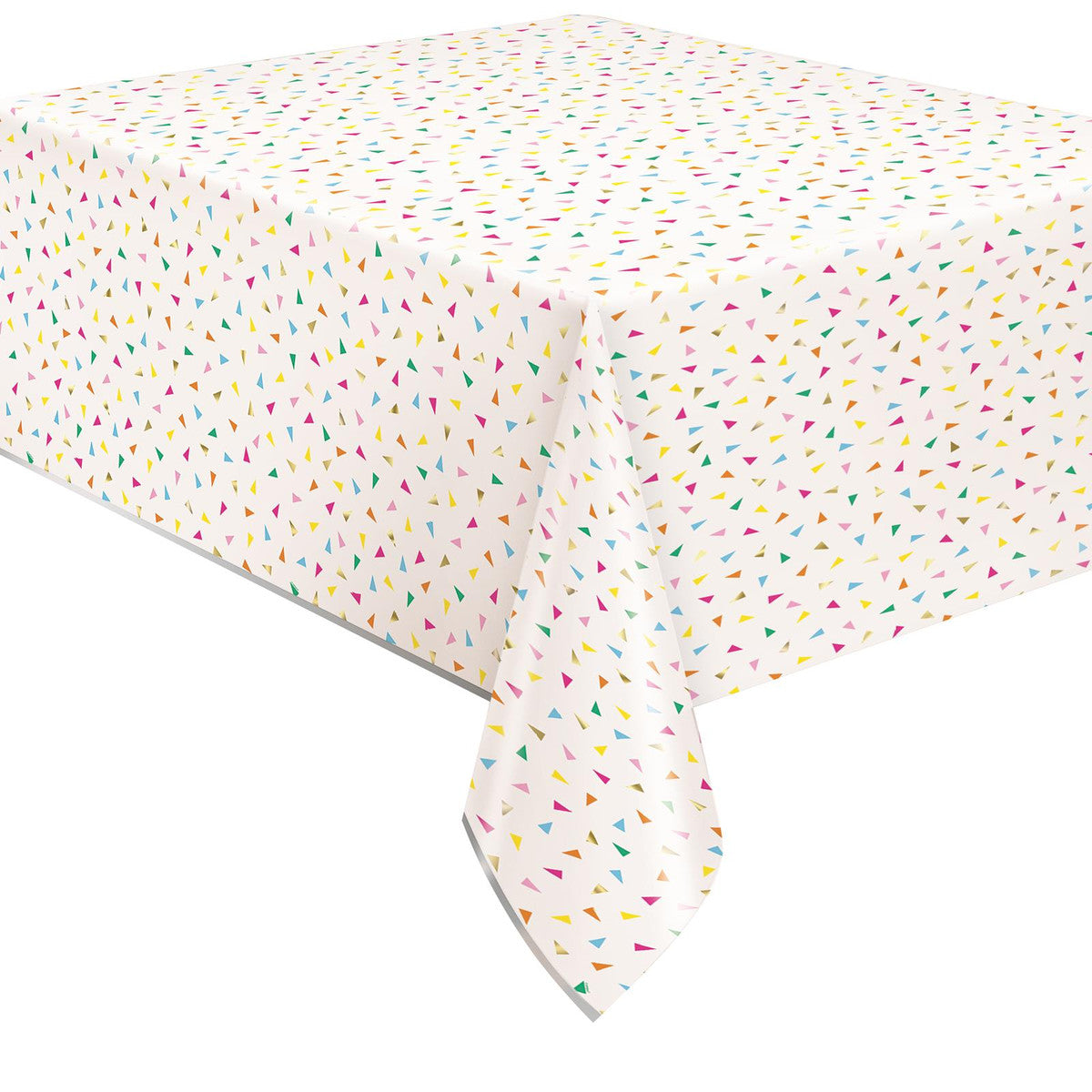 Bright Triangle Birthday Printed Tablecover 137cm x 213cm