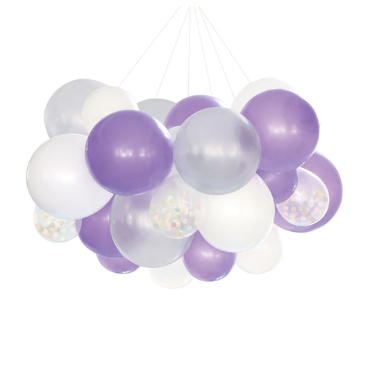 Balloon Chandelier Kit - Purple Galaxy (30 piece set)