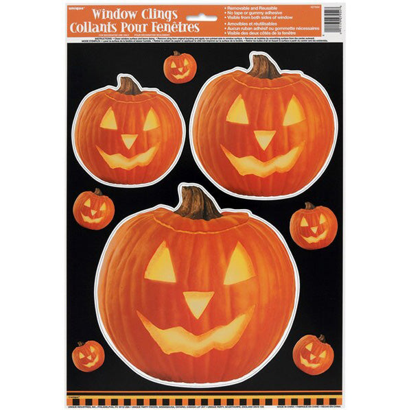 Pumpkin Glow Window Clings