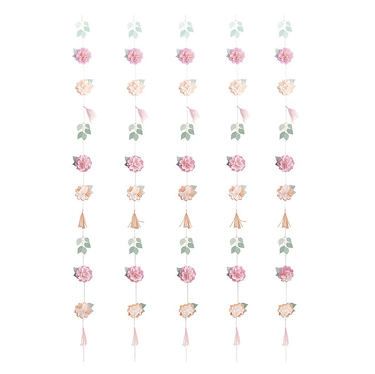 Tassel & Flower Garland Backdrop Kit