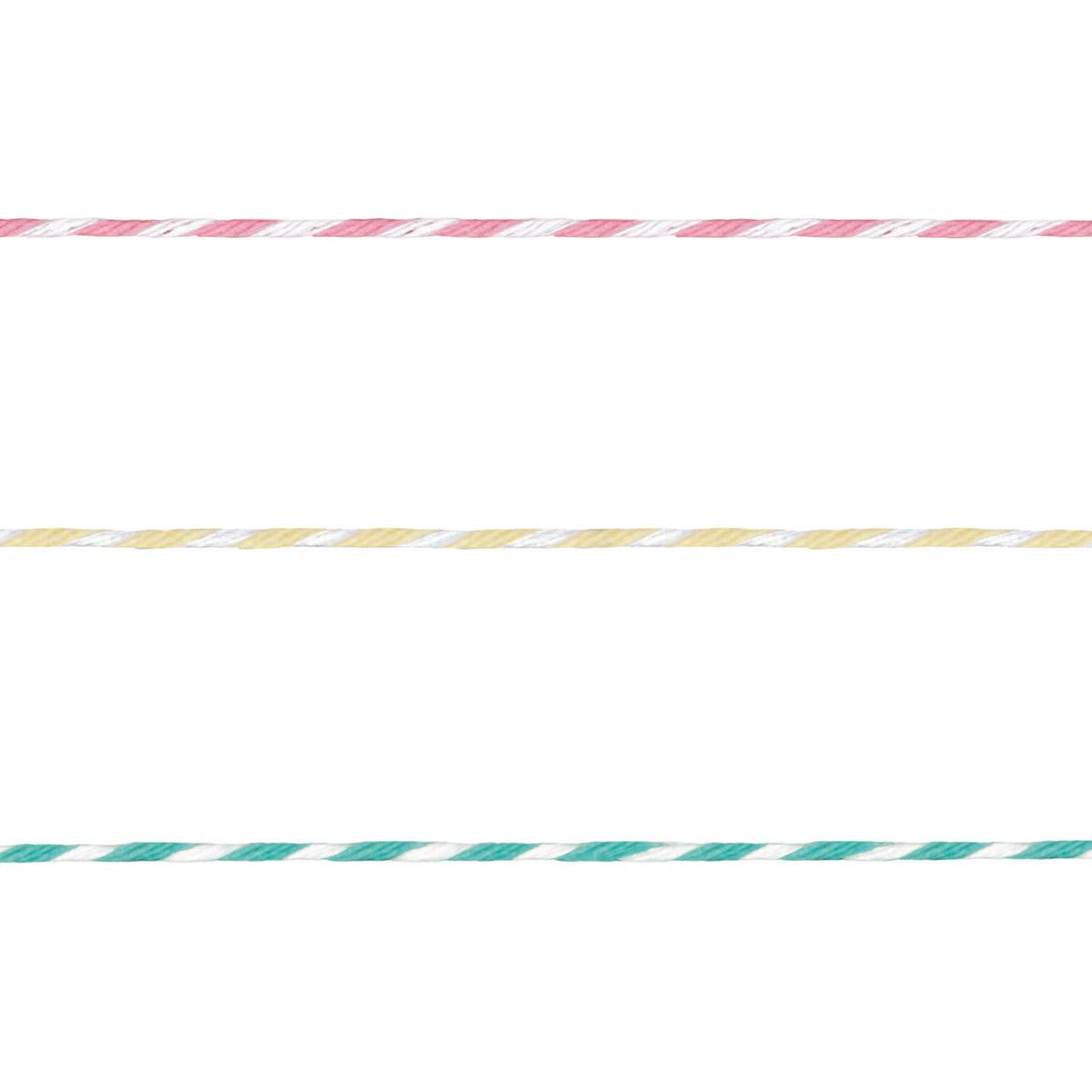 3 Twine Pink, Yellow & Teal 41.4m - The Party Marketplace