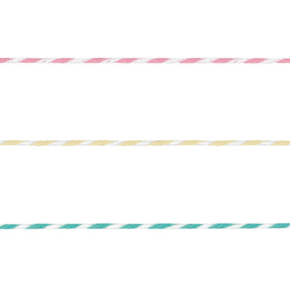 3 Twine Pink, Yellow & Teal 41.4m - The Party Marketplace