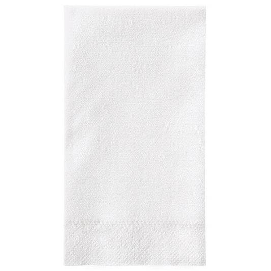 Bright White Guest Napkins (Pack of 16)