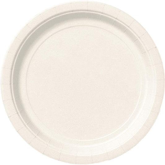 Bright White Paper Plates 18cm (Pack of 20)