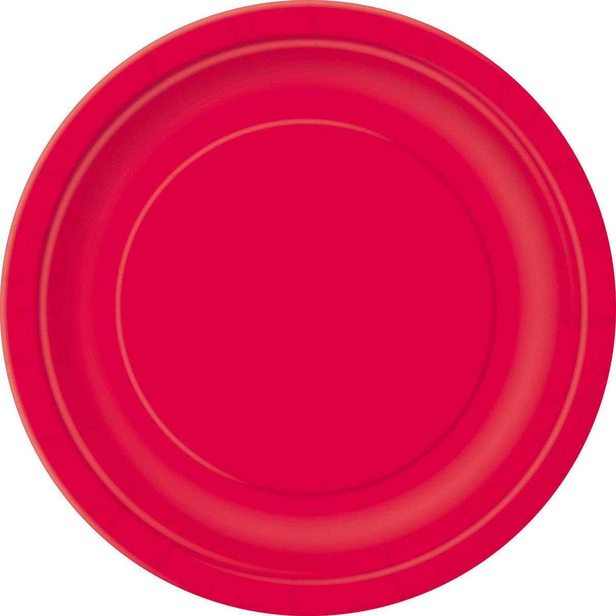 Ruby Red Paper Plates 18cm (Pack of 8)