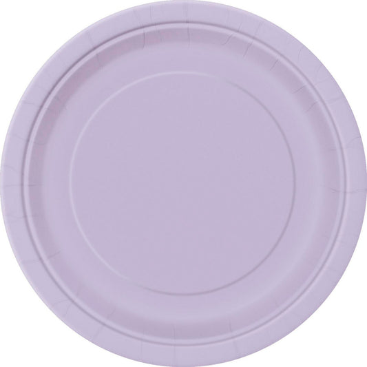 Lavender Paper Plates 18cm (Pack of 8)