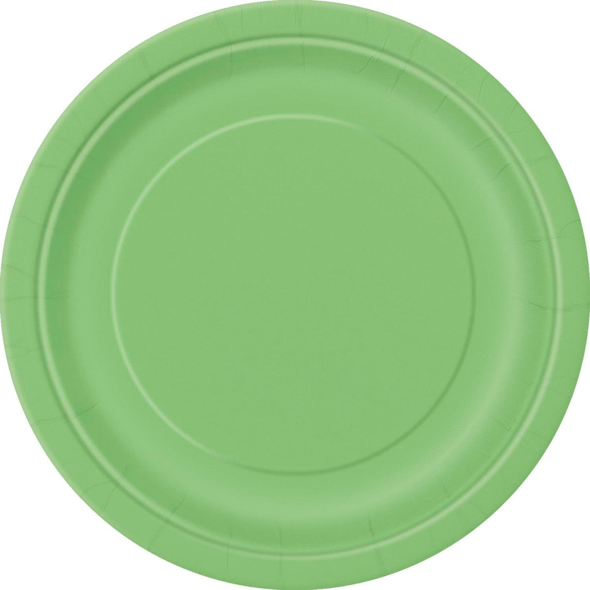 Lime Green Paper Plates 18cm (Pack of 8)