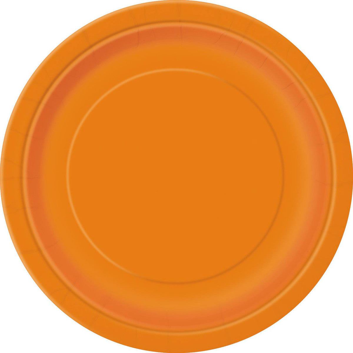 Pumpkin Orange Paper Plates 18cm (Pack of 8)