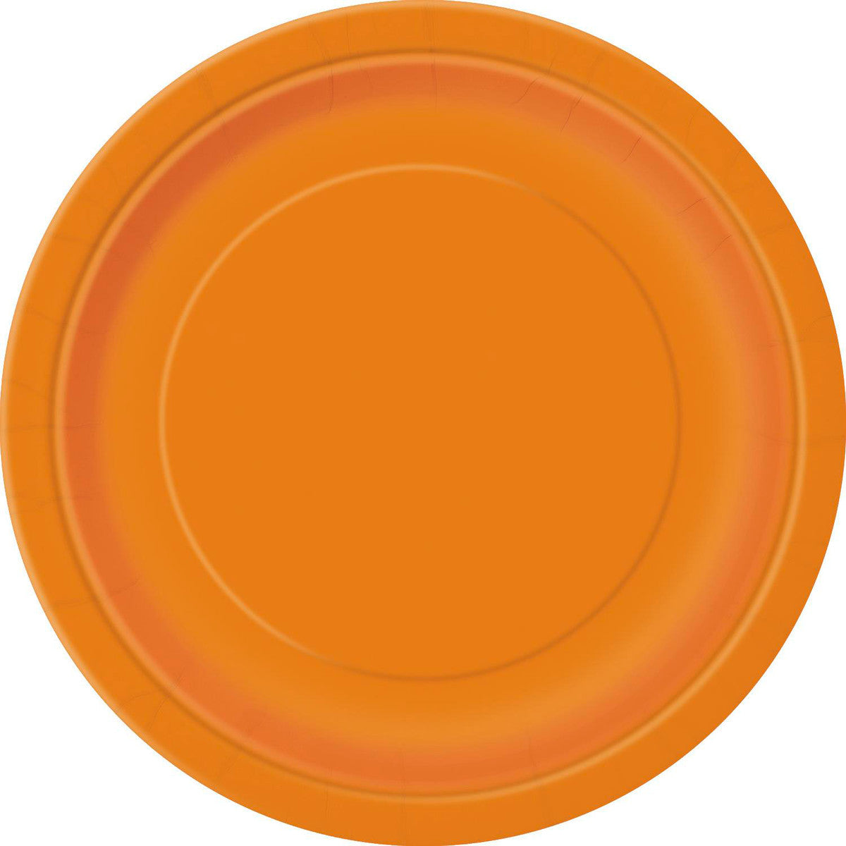 Pumpkin Orange Paper Plates 23cm (Pack of 8)