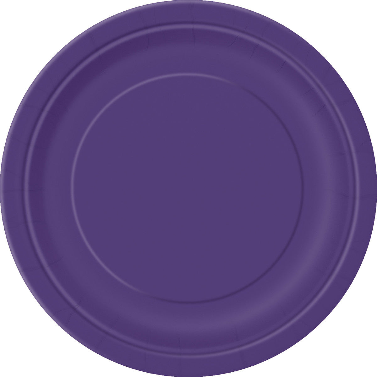 Deep Purple Paper Plates 23cm (Pack of 8)