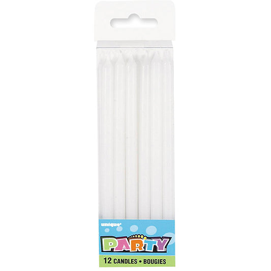 White Candles 12.7cm (Pack of 12)