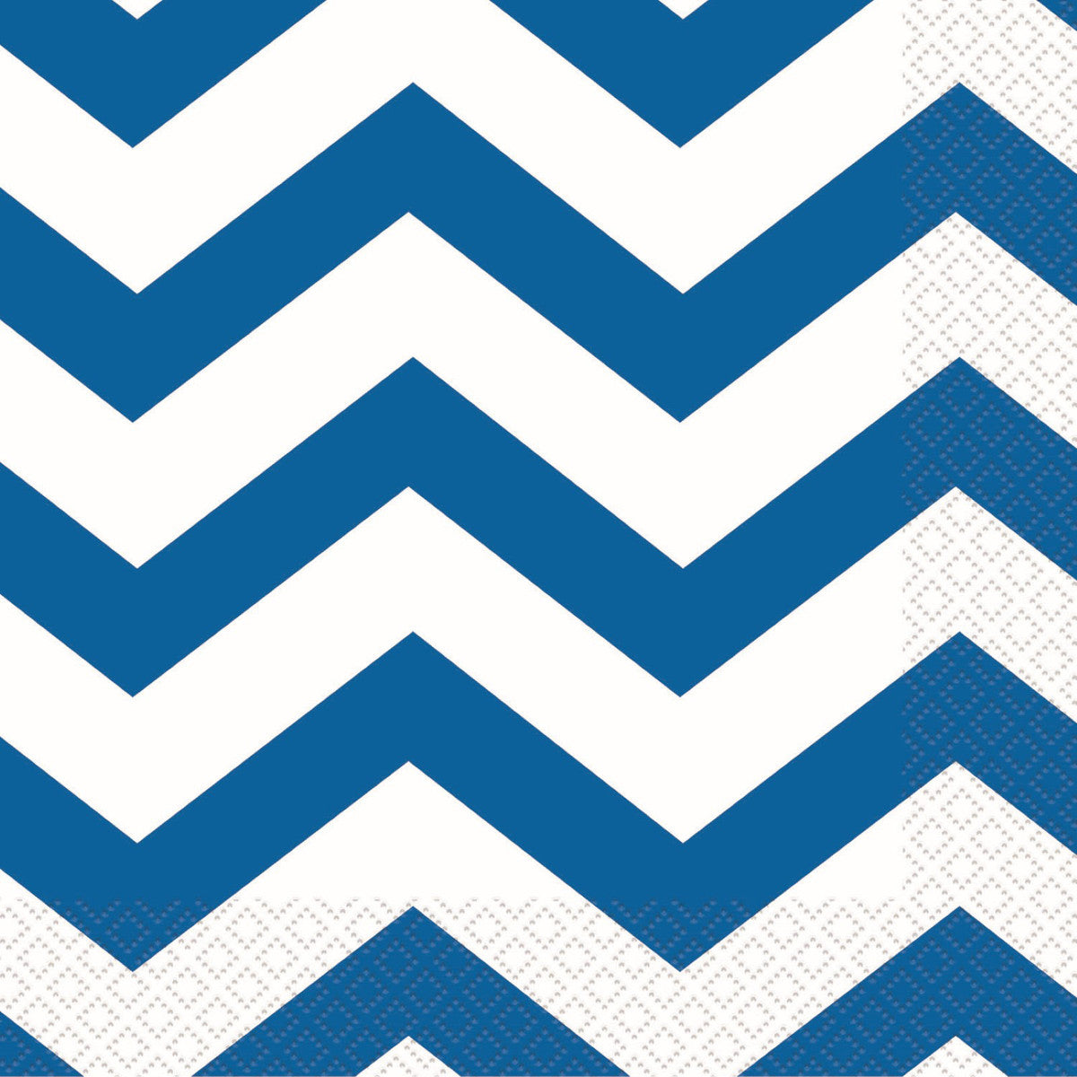 Chevron Royal Blue Beverage Napkins (Pack of 16)