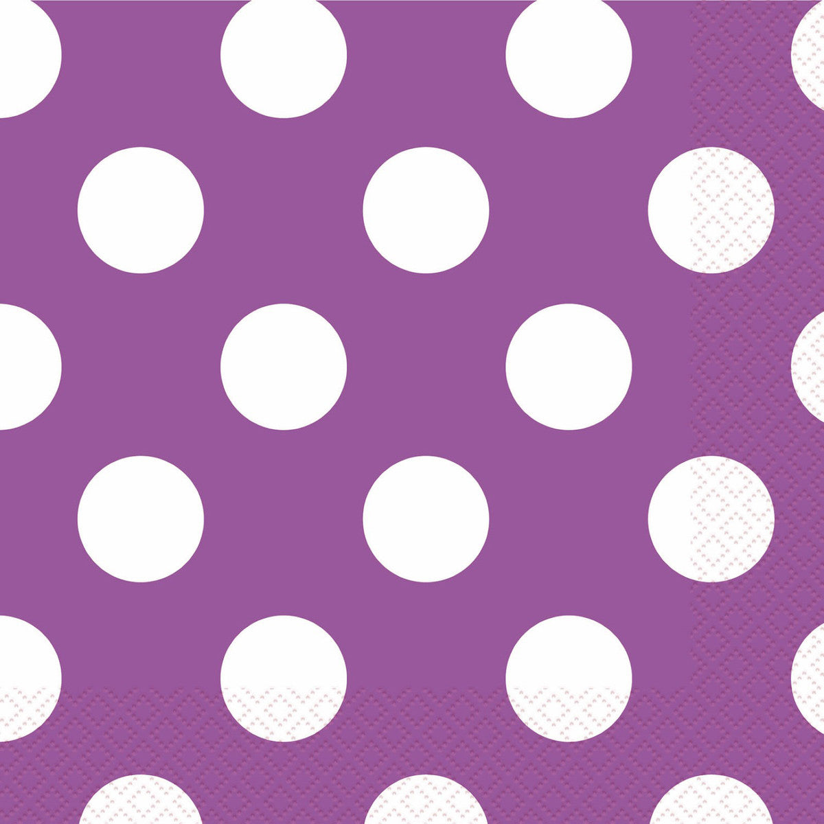 Dots Pretty Purple Beverage Napkins (Pack of 16)