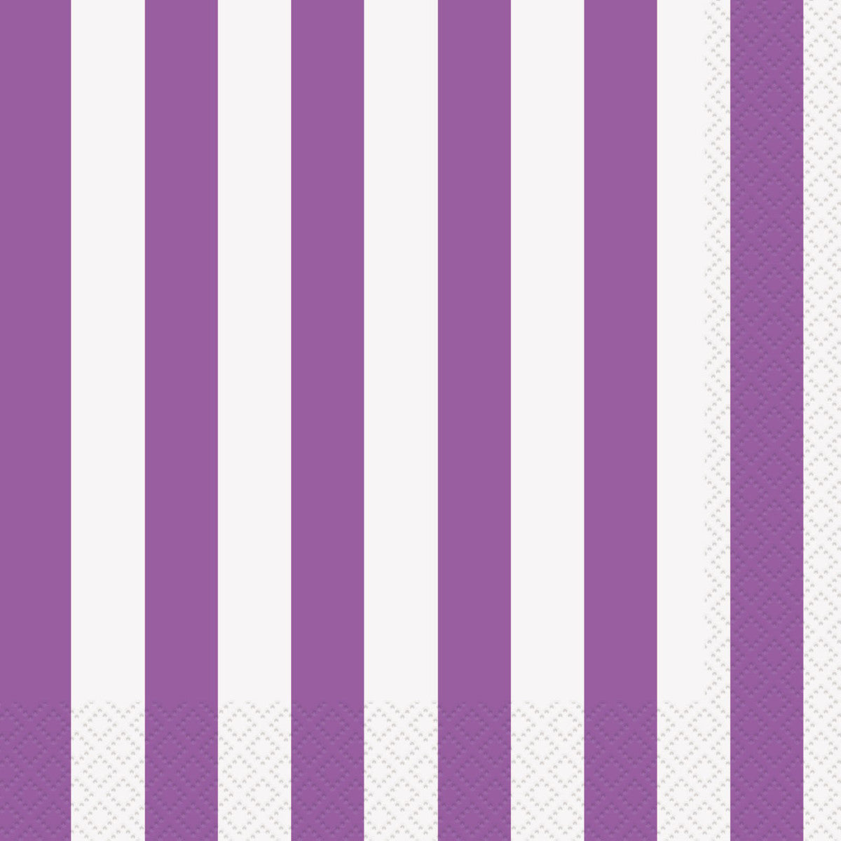 Stripes Pretty Purple Luncheon Napkins (Pack of 16)